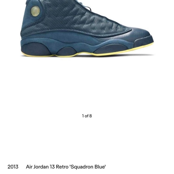 2013 Air Jordan 13 Retro ‘Squadron Blue’ Men’s Size 8 - Picture 1 of 12
